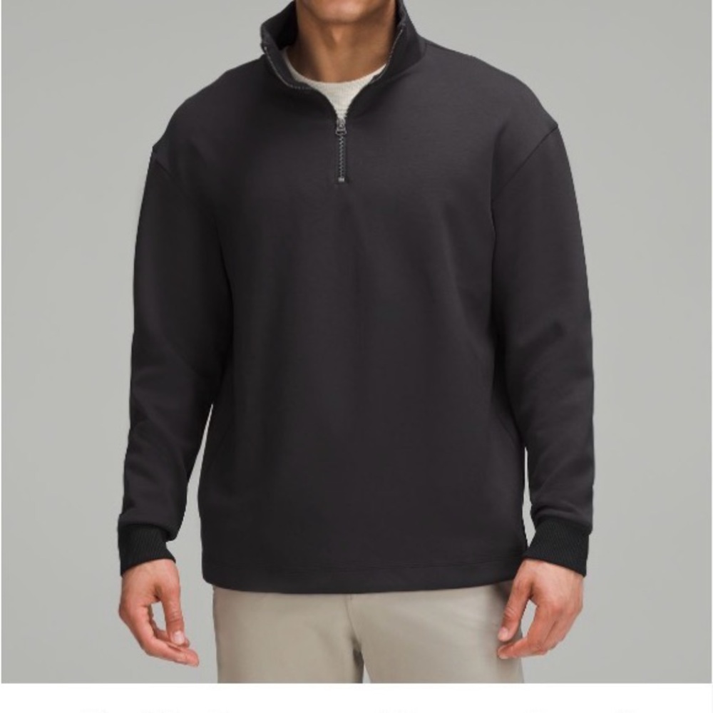 lululemon athletica Black Oversized Quarter-Zip Sweatshirt